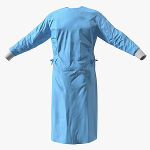 Full Sleeve Blue Cotton Surgeon Gown