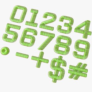 Embroided Sewing Numbers