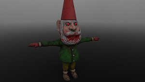 3D scary gnome
