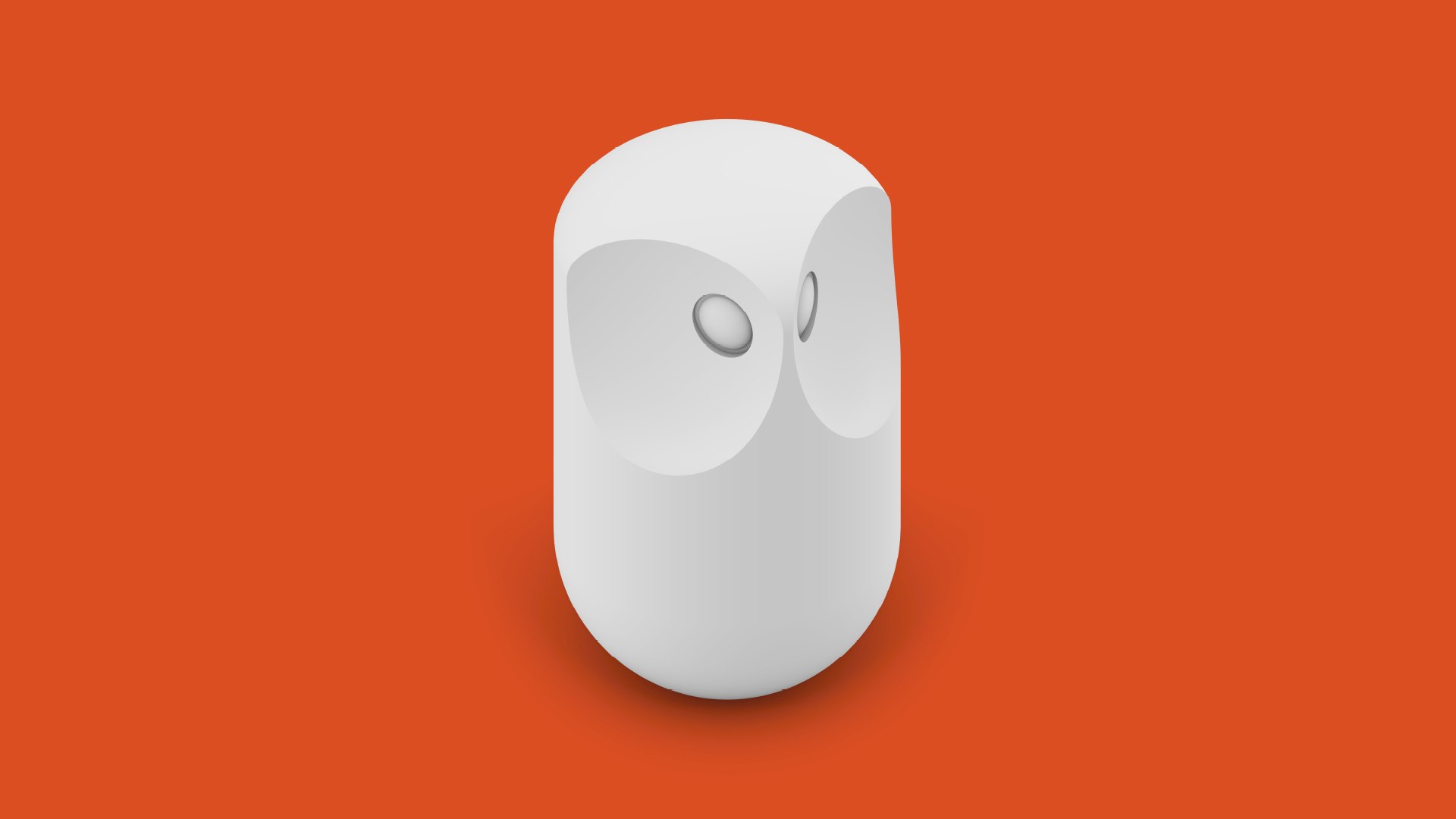 3D Minimal Owl model https://p.turbosquid.com/ts-thumb/qD/cz6G8E/Mi/view34/jpg/1699099420/1920x1080/fit_q87/ae84d487fa850f3a8876da379885791a88e73ce8/view34.jpg
