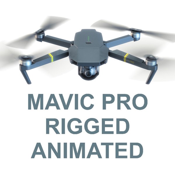 3d model dji mavic pro drone