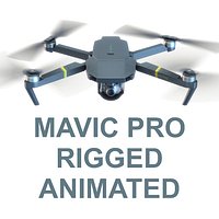 mavic pro drone 3d model vray realistic 3dsmax scene