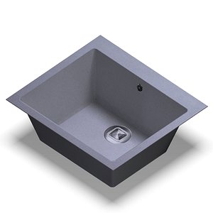 sink polygran r-111 grey 3D
