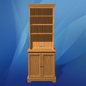 3d hutch cabinets model