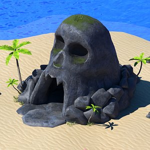 Island Skull Cave 3D