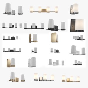 Elevate Bath Vanity Wall Light Pack 3D model
