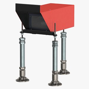 3D model PAPI Lights Type 01 OFF or ON Clean and Dirty