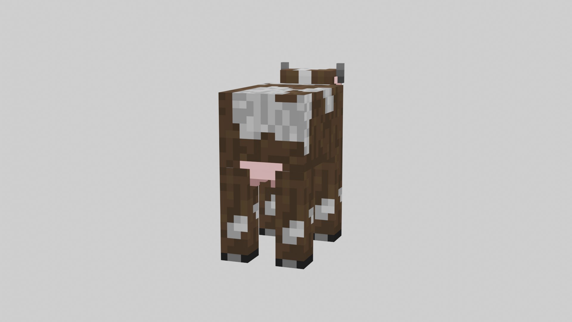 3D Minecraft Cow Rigged - TurboSquid 1980171