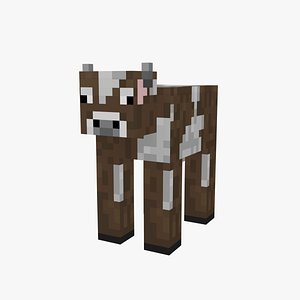 Minecraft Cow Rigged