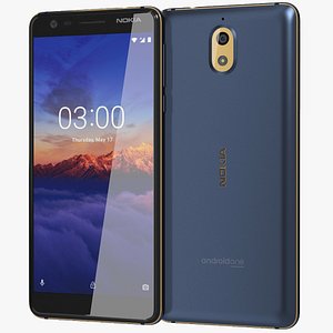 realistic nokia 3 1 3D model