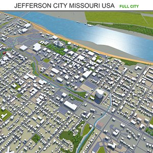 Jefferson City Missouri USA 3D model