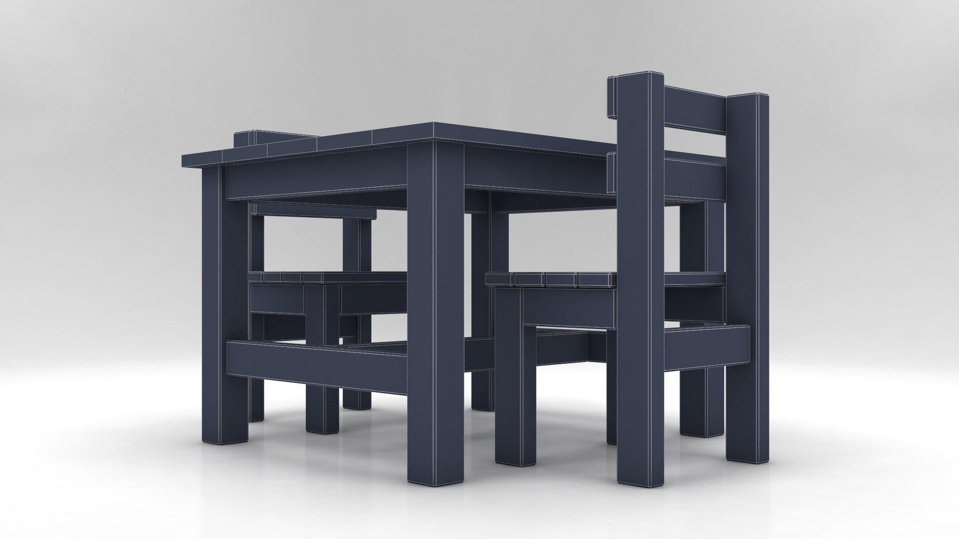 Activity Table 3D Model - TurboSquid 1640865