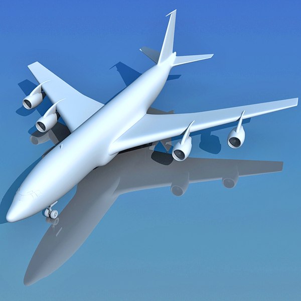 3d model of airbus b 707