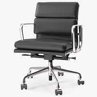 Management Chair Black Leather