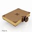 3d model lock old book