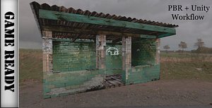 Old village bus stop 2 PBR