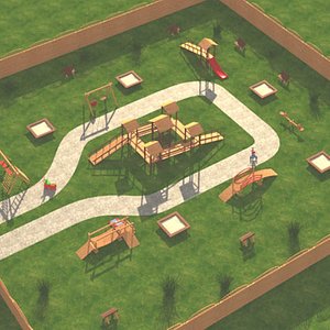 playground play scene 3d 3ds