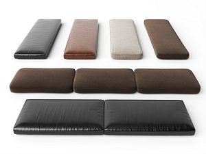 Leather Bench Seat Cushion Asset Pack