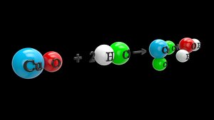 3D formation of copper II chloride
