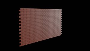 brick wall 3D