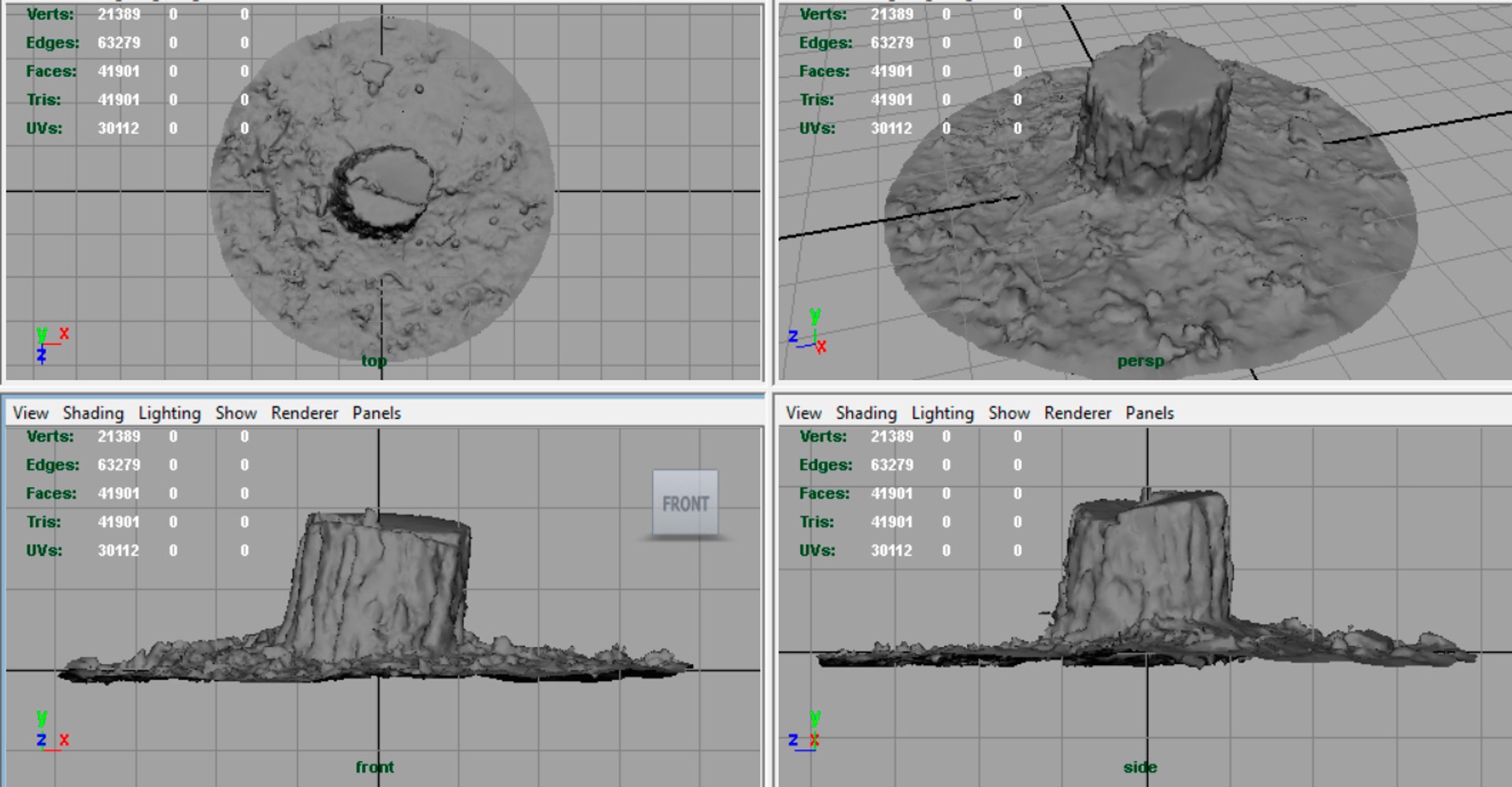 3D realistic tree stump - TurboSquid 1161539