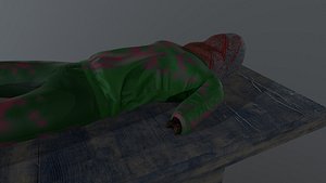 Mutilated dead man 3D