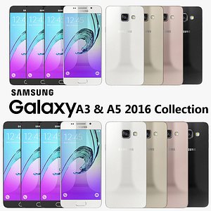 samsung galaxy a3 2016 3d model