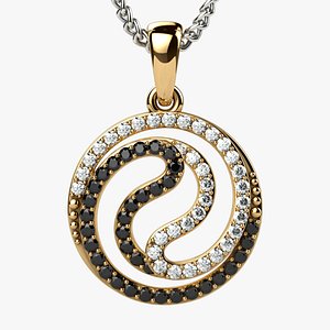 Yin Yang Gold Pendant