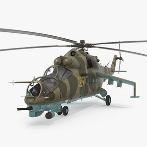 3d model russian helicopter mil mi-24