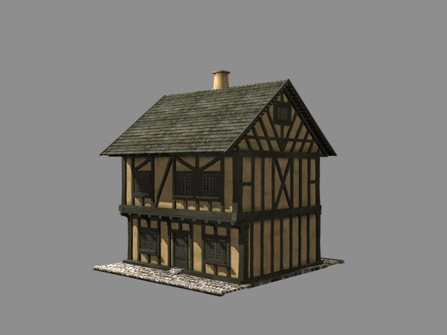 Building Medieval House 3d Model