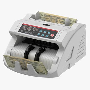 money counter bills 3D