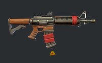 Stylized M4 carbine Weapon