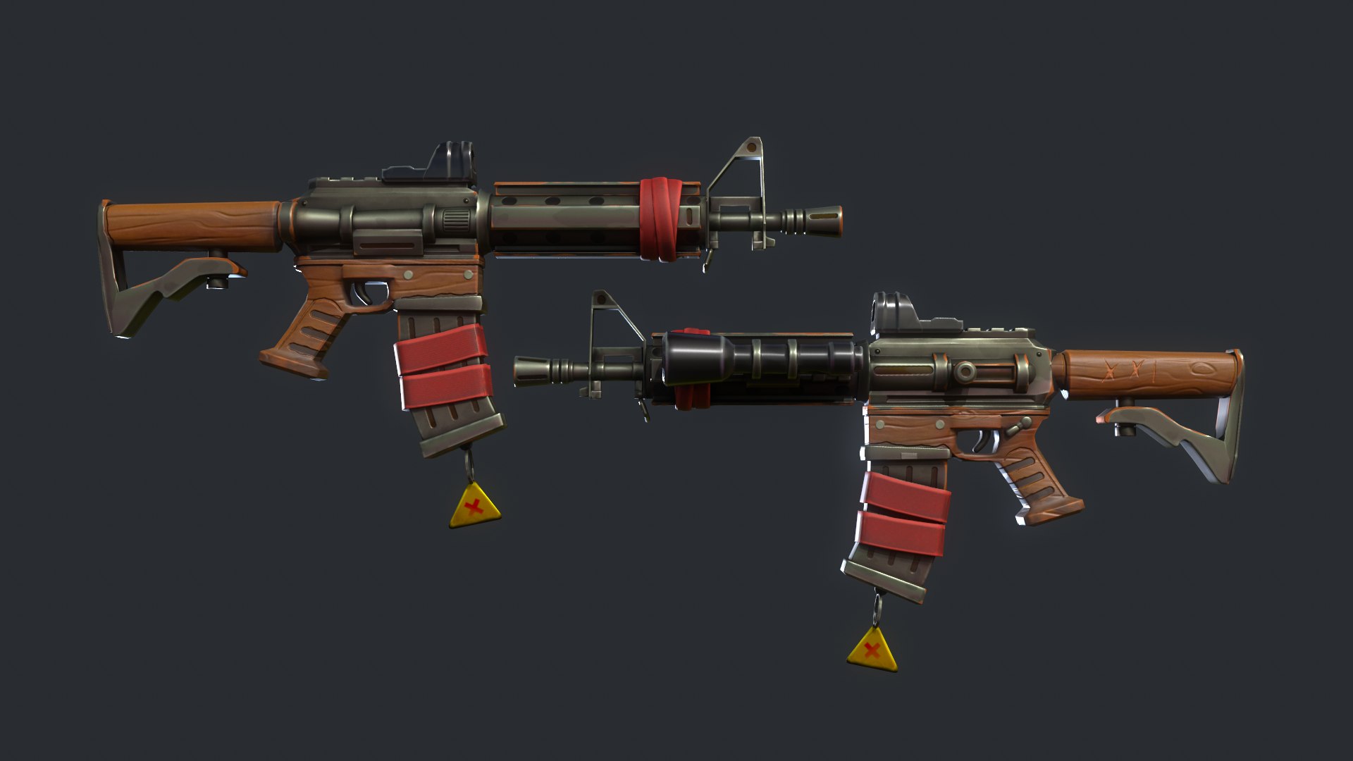 3D Stylized carbine Rifile - TurboSquid 1861529