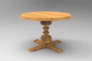 wooden table - model