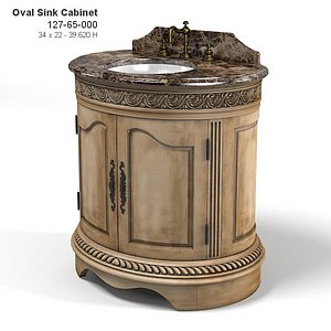 hooker 127-65-000 oval 3d model
