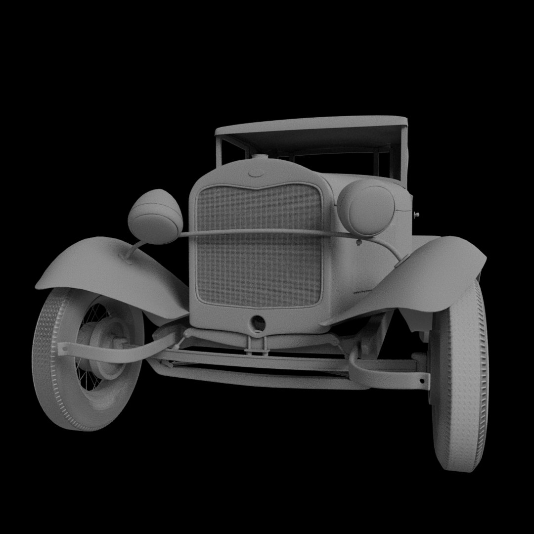 Rusted Model A Ford 3D - TurboSquid 2300468