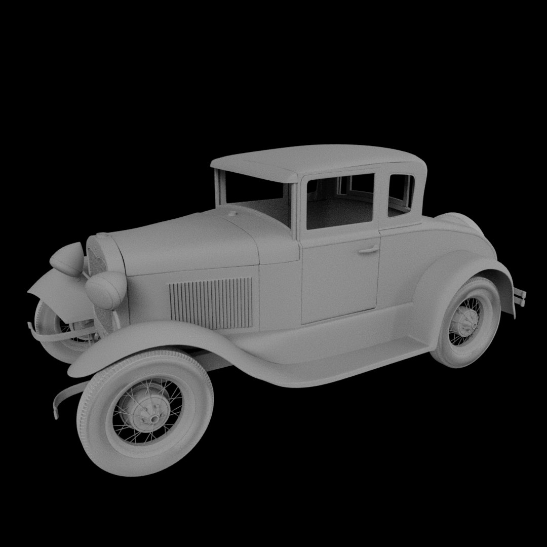 Rusted Model A Ford 3D - TurboSquid 2300468