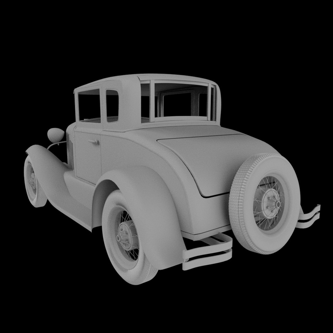 Rusted Model A Ford 3D - TurboSquid 2300468