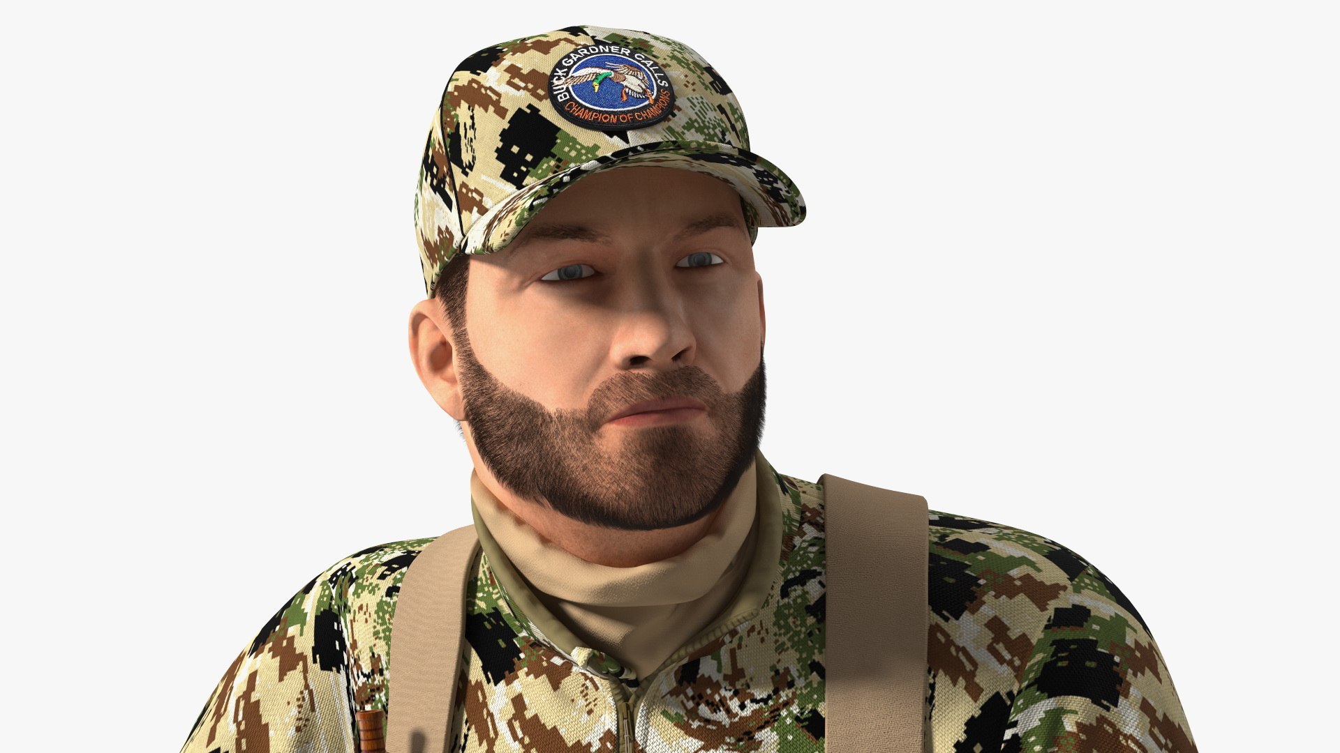 3D Creeping Duck Hunter in Forest Camo Fur https://p.turbosquid.com/ts-thumb/qE/V6QuXt/8s/creepingduckhunterinforestcamofurvray3dmodel012/jpg/1663281494/1920x1080/fit_q87/09c83f556a286bc2e1f17ba03880c84281eeac8e/creepingduckhunterinforestcamofurvray3dmodel012.jpg
