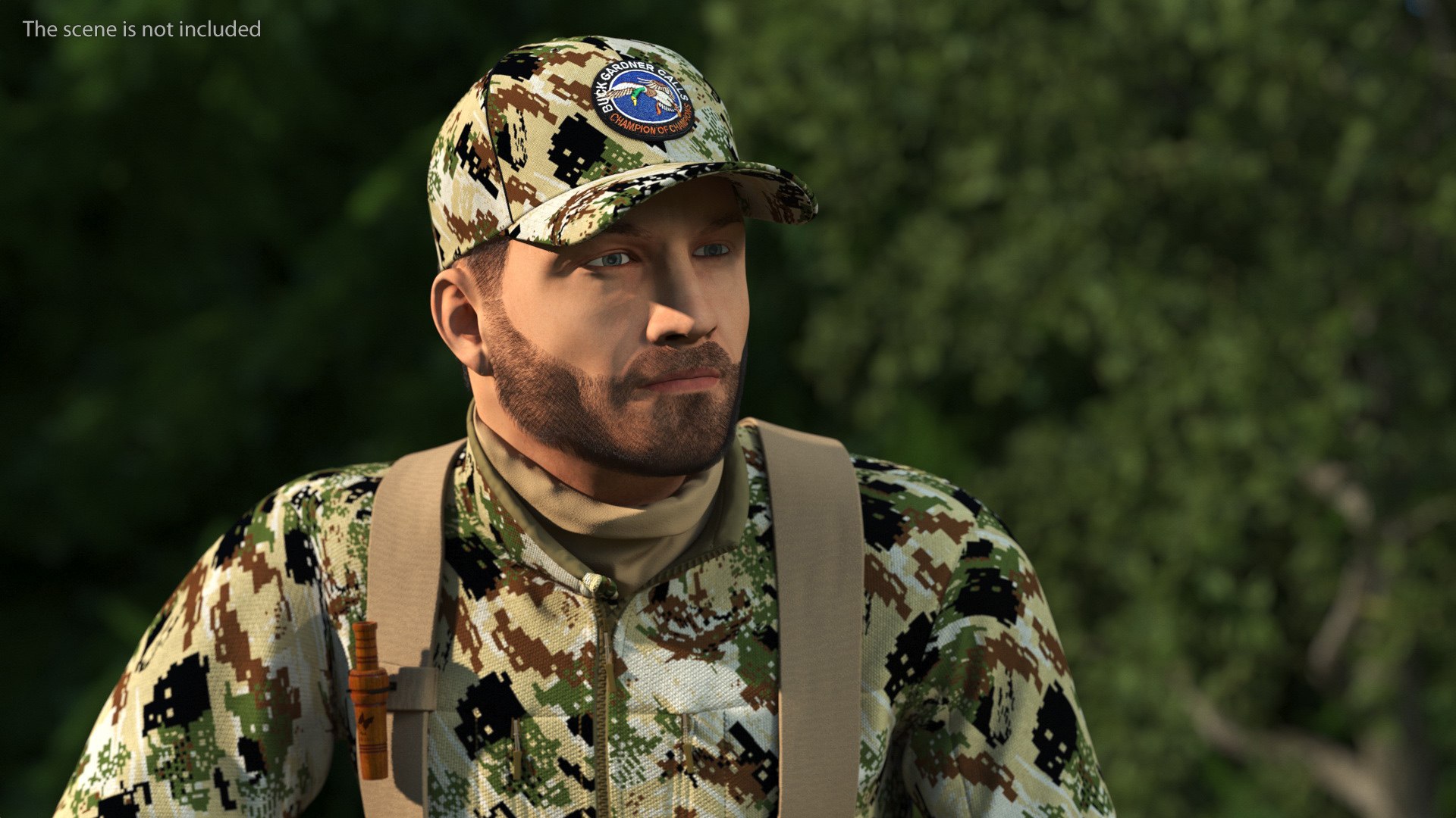 3D Creeping Duck Hunter in Forest Camo Fur https://p.turbosquid.com/ts-thumb/qE/V6QuXt/XV/creepingduckhunterinforestcamofurvray3dmodel004/jpg/1663281469/1920x1080/fit_q87/d563f30ec5f81e13d48390073e834fd75028ae05/creepingduckhunterinforestcamofurvray3dmodel004.jpg