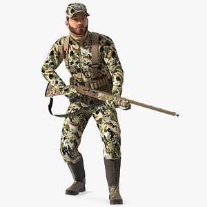 3D Creeping Duck Hunter in Forest Camo Fur