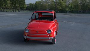 1968 fiat 500l luxe 3d model