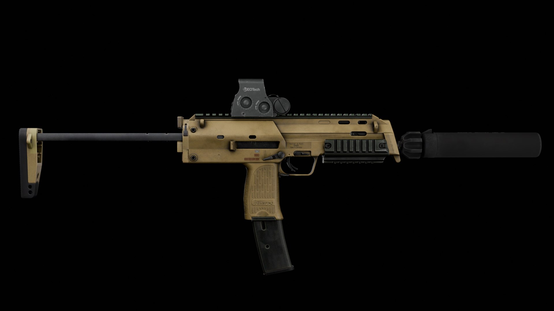 HK MP7 - Realistic Modular PDW 3D Model 3D Model - TurboSquid 2526531