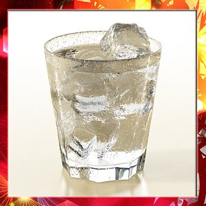 photorealistic glass ice 3d obj