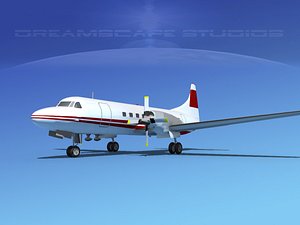 3d obj propellers convair cv-580
