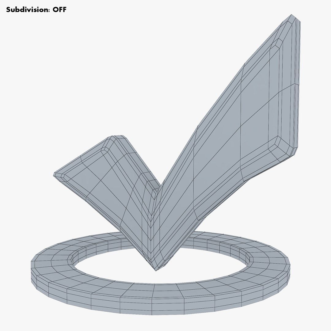 Check Mark V 2 Model - TurboSquid 2007679