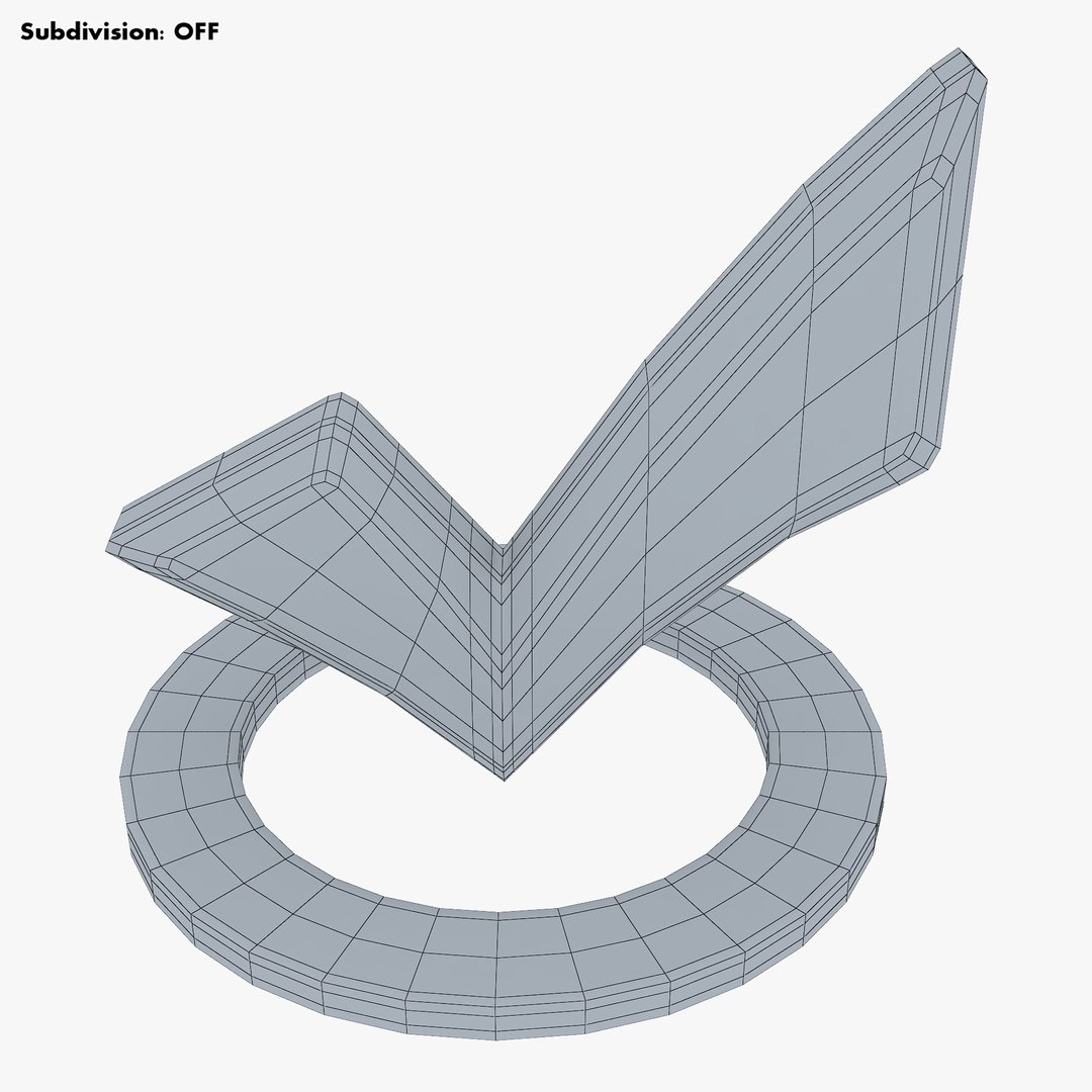 Check Mark V 2 Model - TurboSquid 2007679