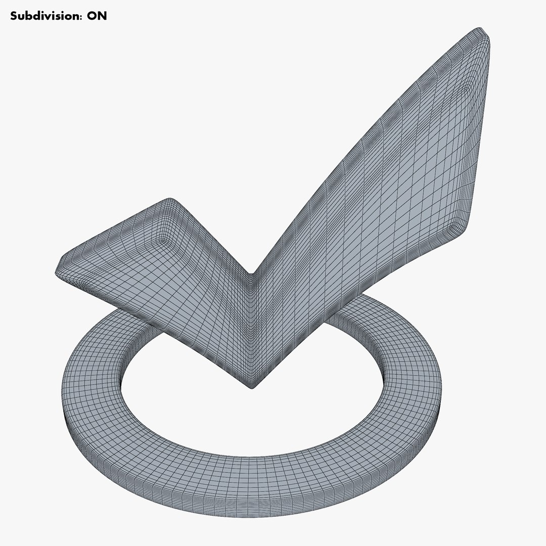 Check Mark V 2 Model - TurboSquid 2007679