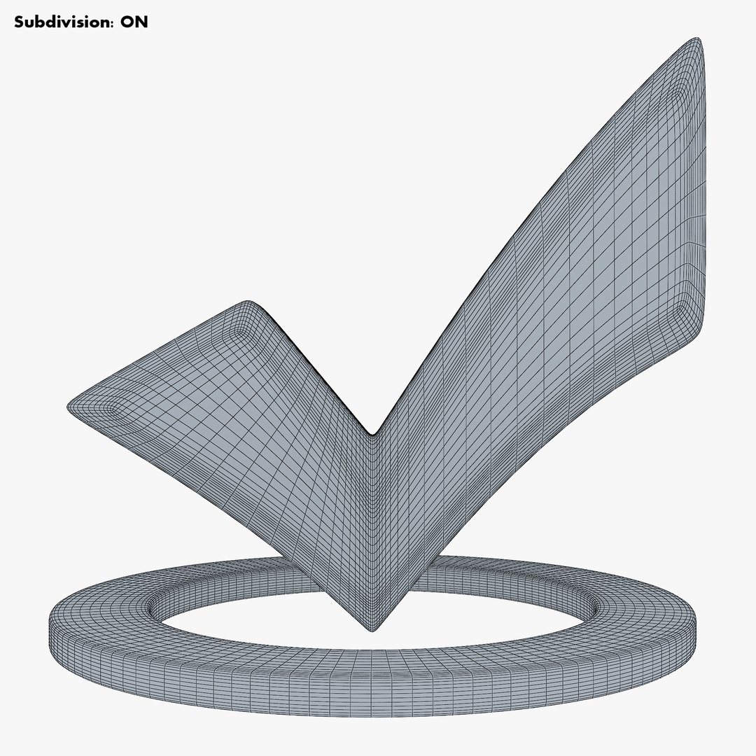 Check Mark V 2 Model - TurboSquid 2007679