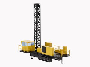 3D model Drill Rig Construction M45 Simplified